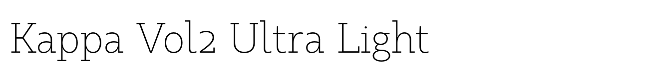 Kappa Vol2 Ultra Light